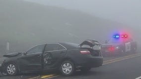 Crashes, heavy fog snarl traffic on Vasco Road