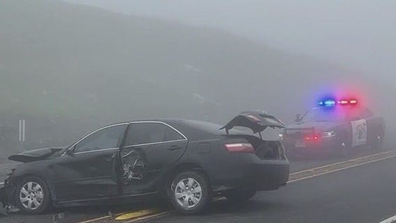 Crashes, heavy fog snarl traffic on Vasco Road