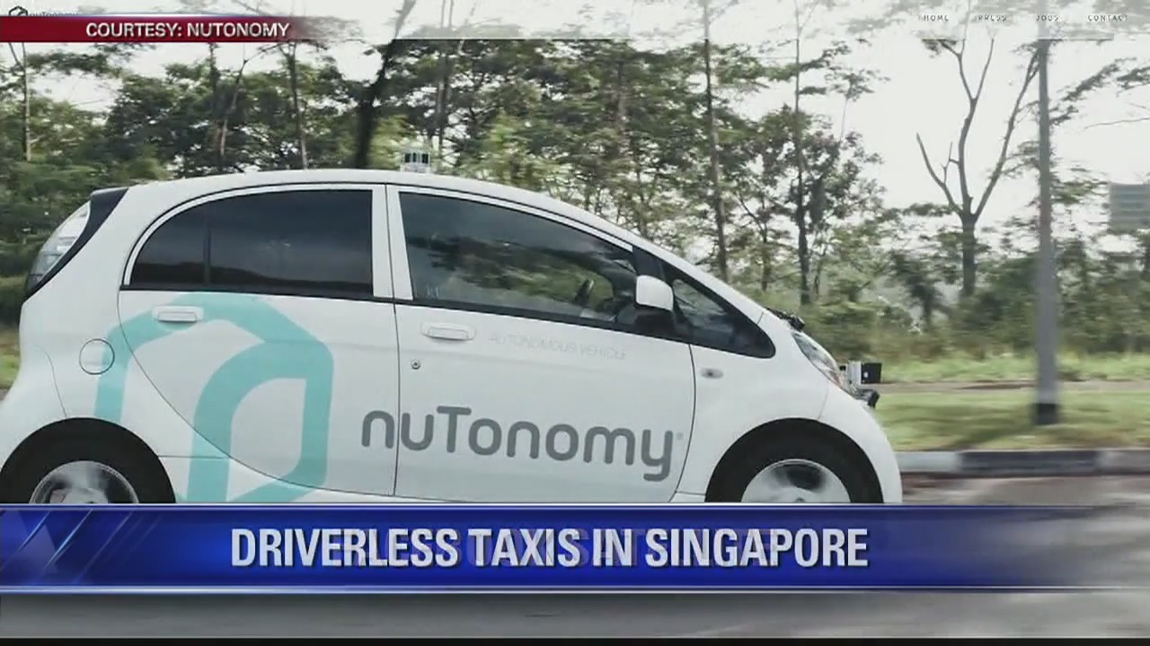 Driverless taxis debut in Asia