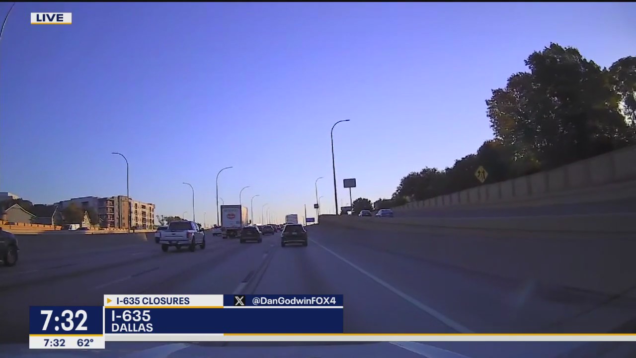 Expect major delays as parts of I-635 closes