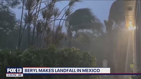 Hurricane Beryl makes landfall in Mexico