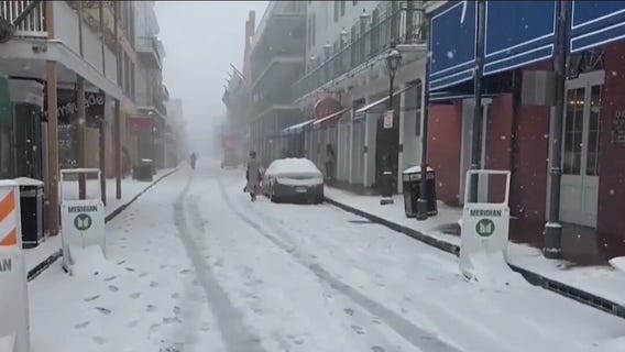 Roads remain closed as heavy snow hit southern US