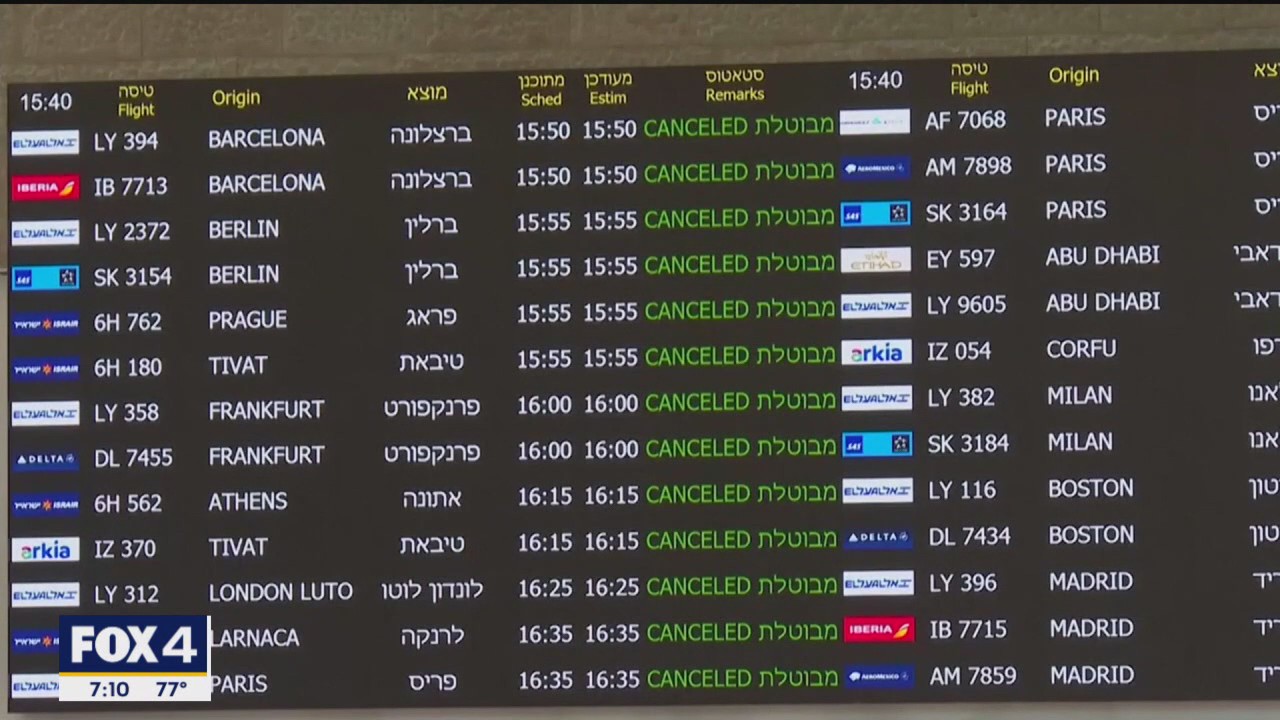 Thousands stranded in Israel after airports closed