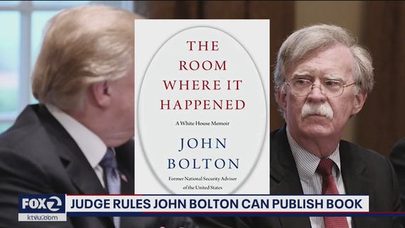 Judge rules John Bolton can publish his book
