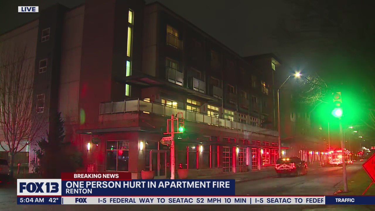 1 person hurt in Renton apartment fire