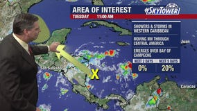 Today's tropical weather forecast