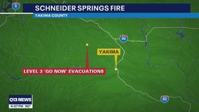 Level 3 evacuations at Schneider Springs Fire near Naches, Washington