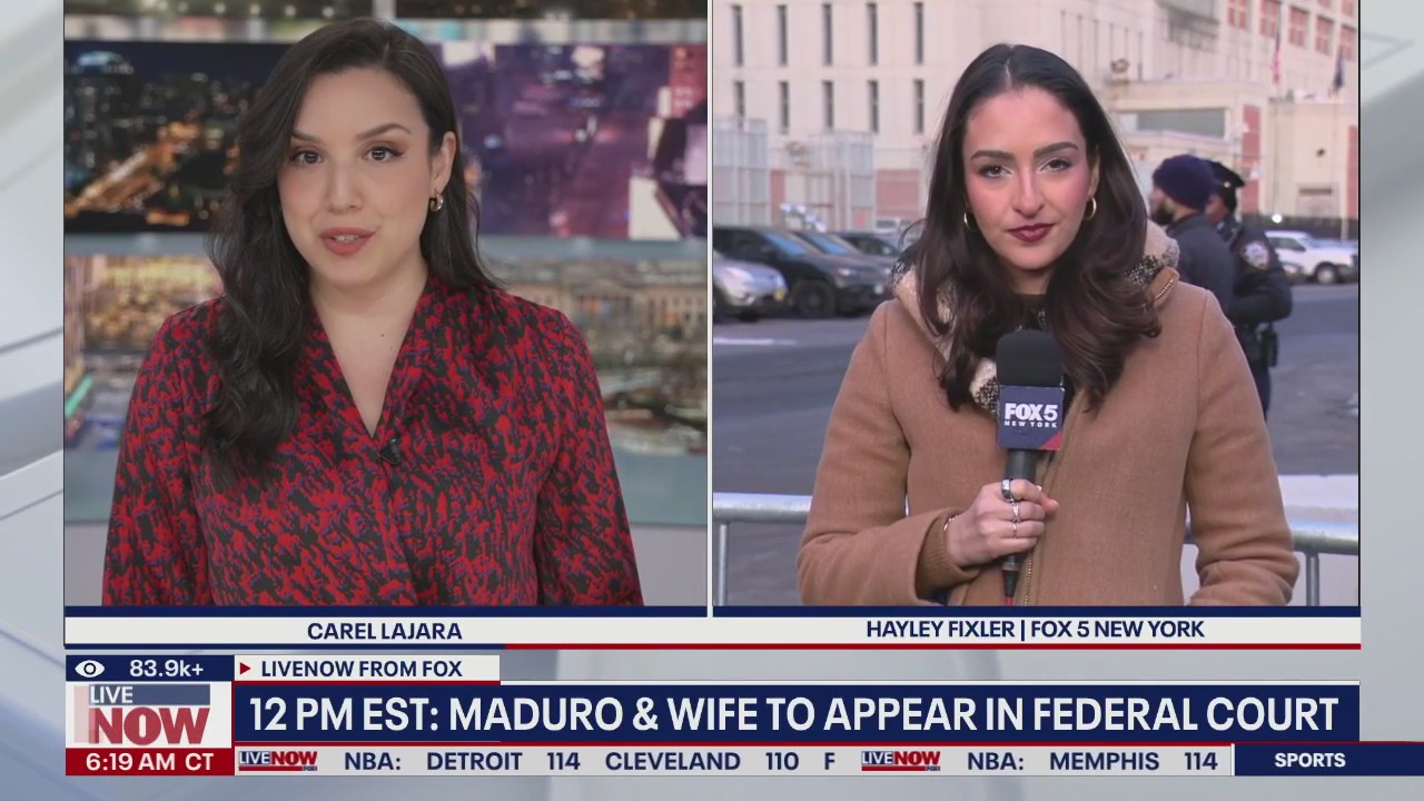Today: Maduro and wife to appear in federal court