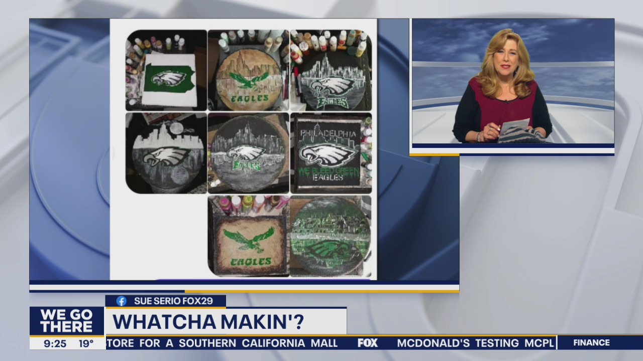 Whatcha Makin'? Temperature blankets and Eagles gear