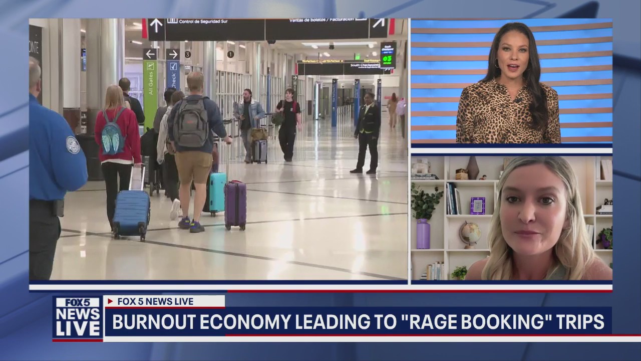 Burnout leading to 'rage booking' vacations, expert says