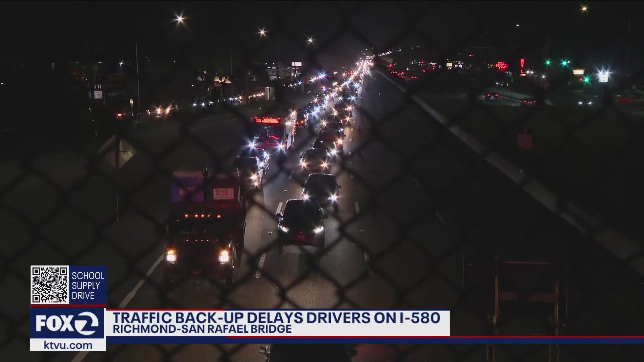 Richmond San Rafael Bridge Closure for  man in mental health crisis causes massive traffic backup in Marin, SF and East Bay