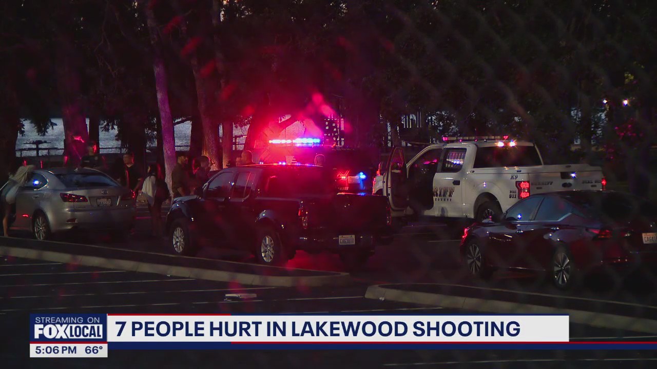 Seven people hospitalized after shots fired at Lakewood park
