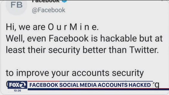 Facebook's Twitter and Instagram accounts compromised