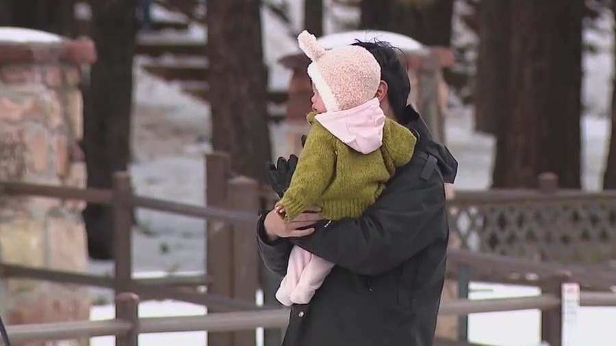 Fresh snow blankets Flagstaff on Easter