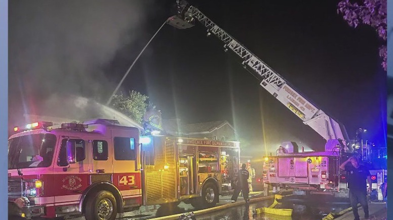 Large fire damages Phoenix home