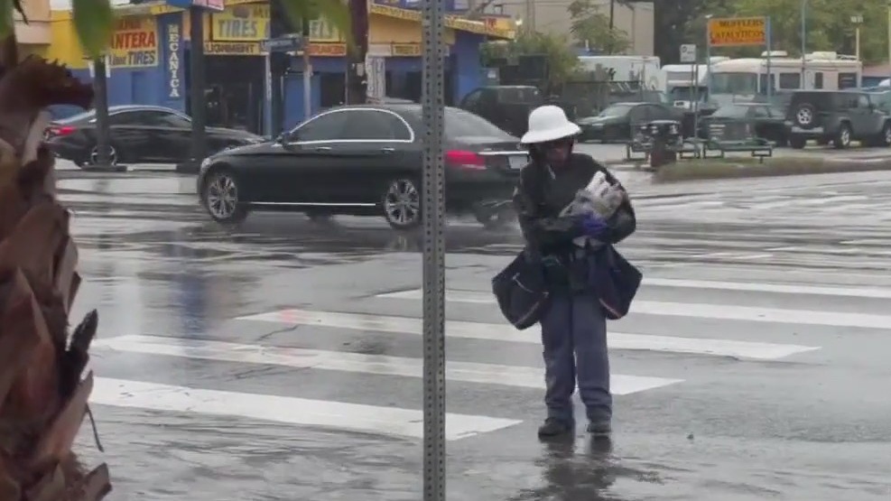 Third storm slams Los Angeles area