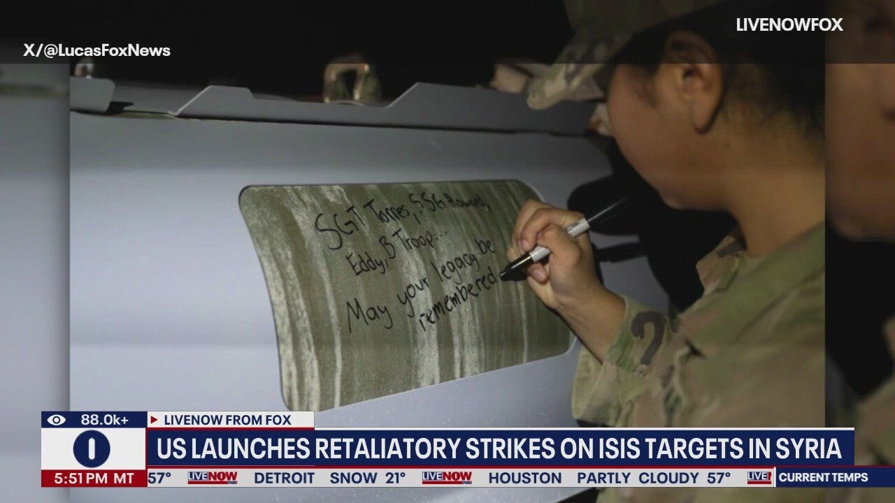 Hegseth on Syria strikes: 'Declaration of Vengeance'