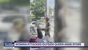 Woman attacked outside Queen Anne store