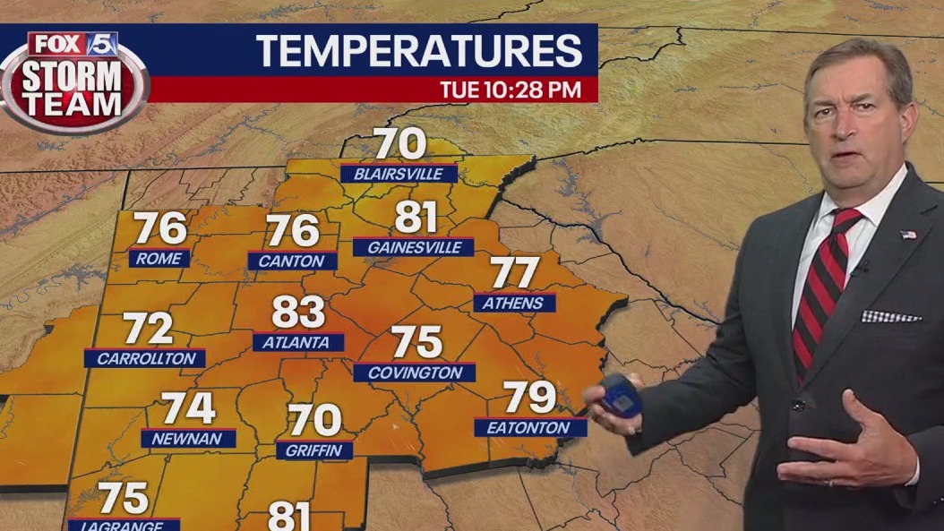 Tuesday night forecast update | FOX 5 Atlanta