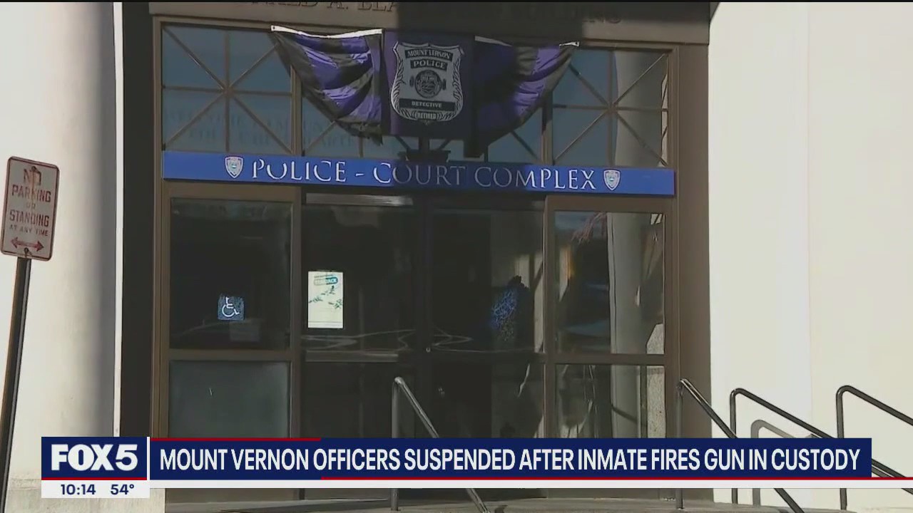 Mount Vernon officers suspended after inmate fires gun in custody
