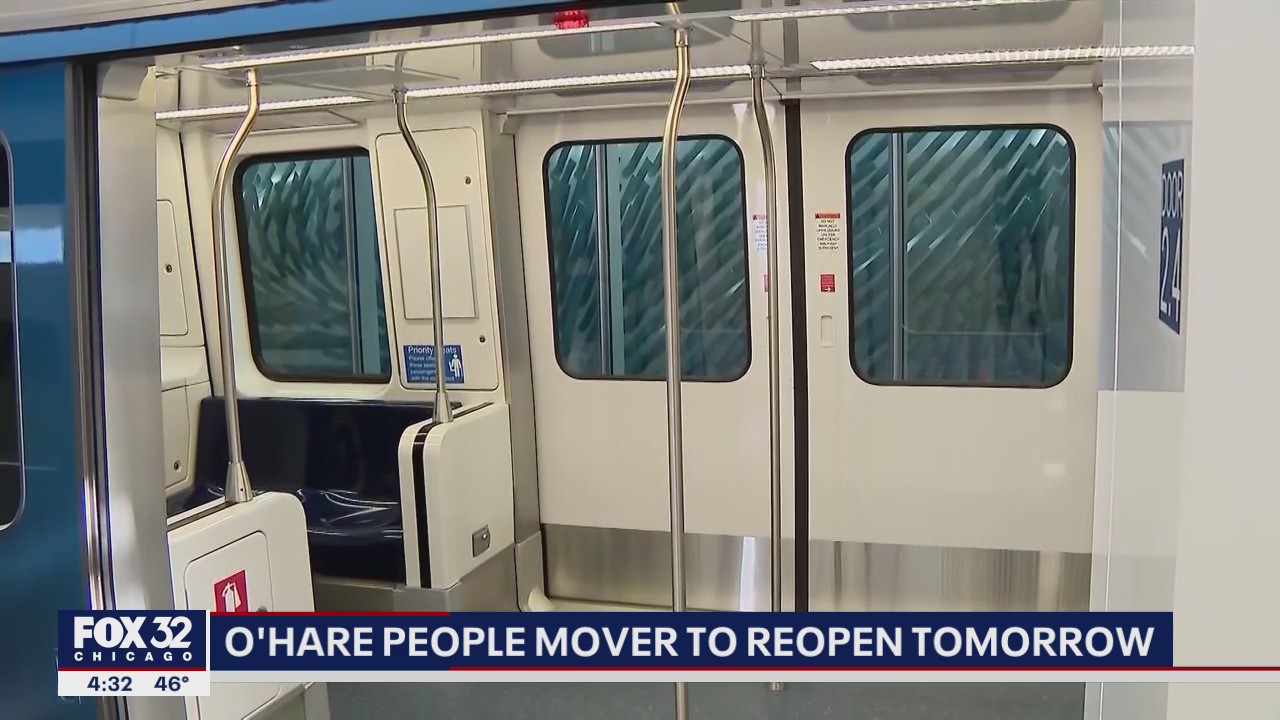 O'Hare's 'people mover' to resume service Wednesday after years of delays