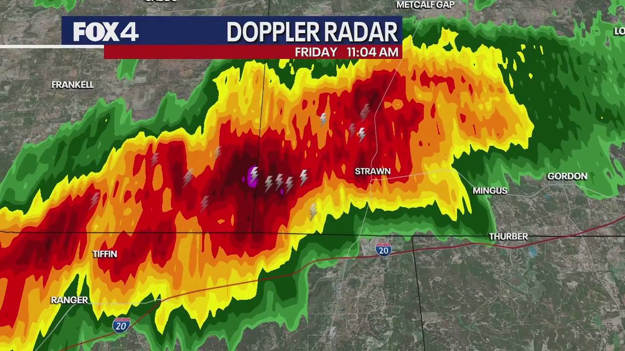 Dallas weather: Storms moving through NTX - 11 am