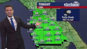 Tampa weather | Partly cloudy and cool temps
