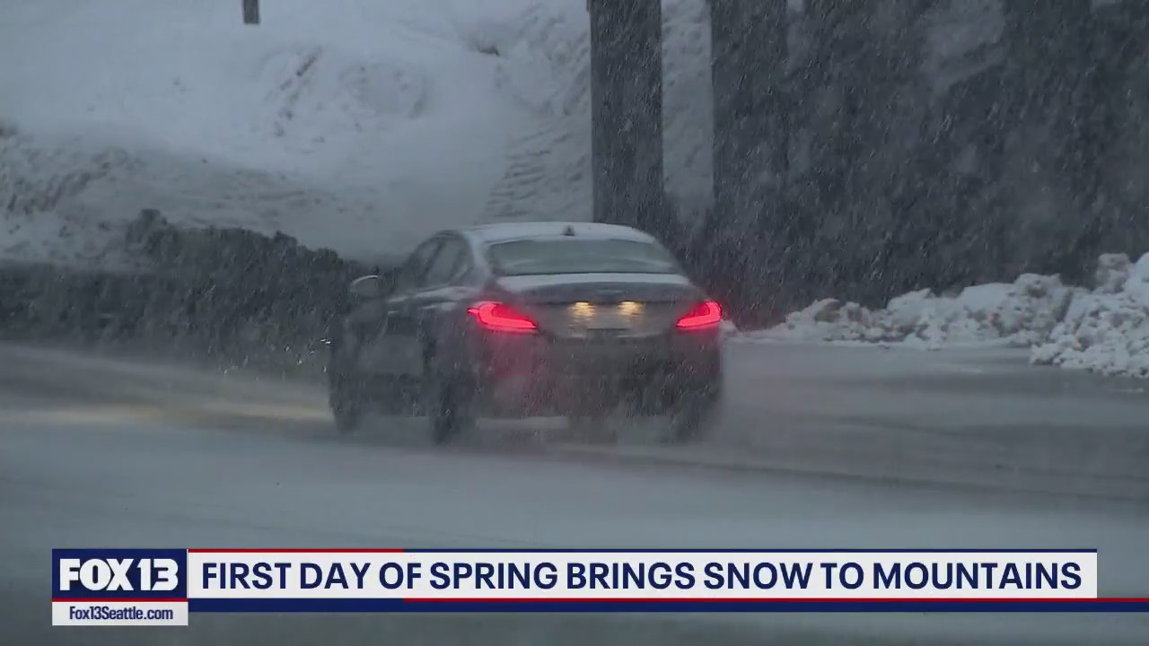Road conditions quickly changing at Snoqualmie Pass | FOX 13 Seattle