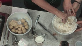 Making homemade donut holes with Jill of All Trades