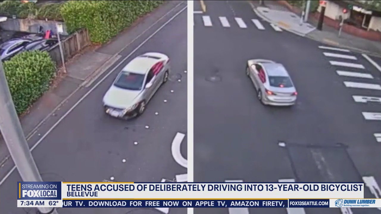 Teens accused of deliberately driving in teen bicyclist