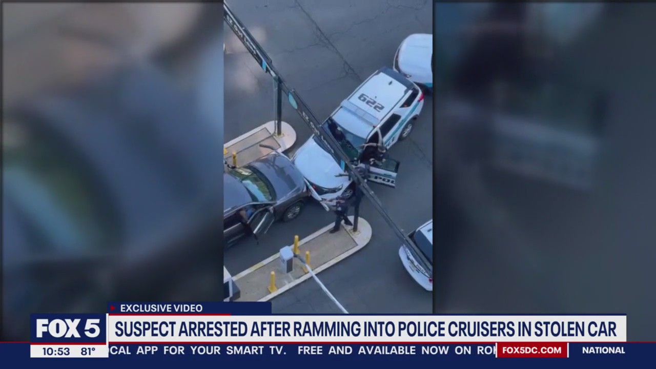 Stolen SUV rams into police cruisers in Arlington | FOX 5 DC