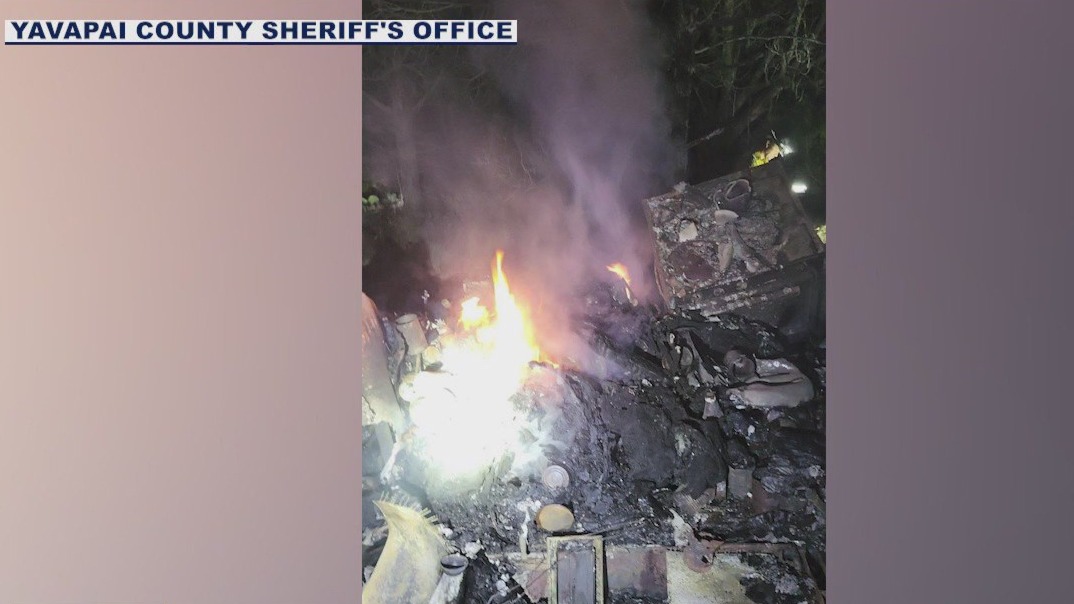 Trailers set on fire near Seligman, arson suspected