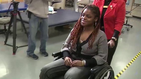 DeKalb firefighter Eboni Kennedy graduates from rehab after on-duty injury