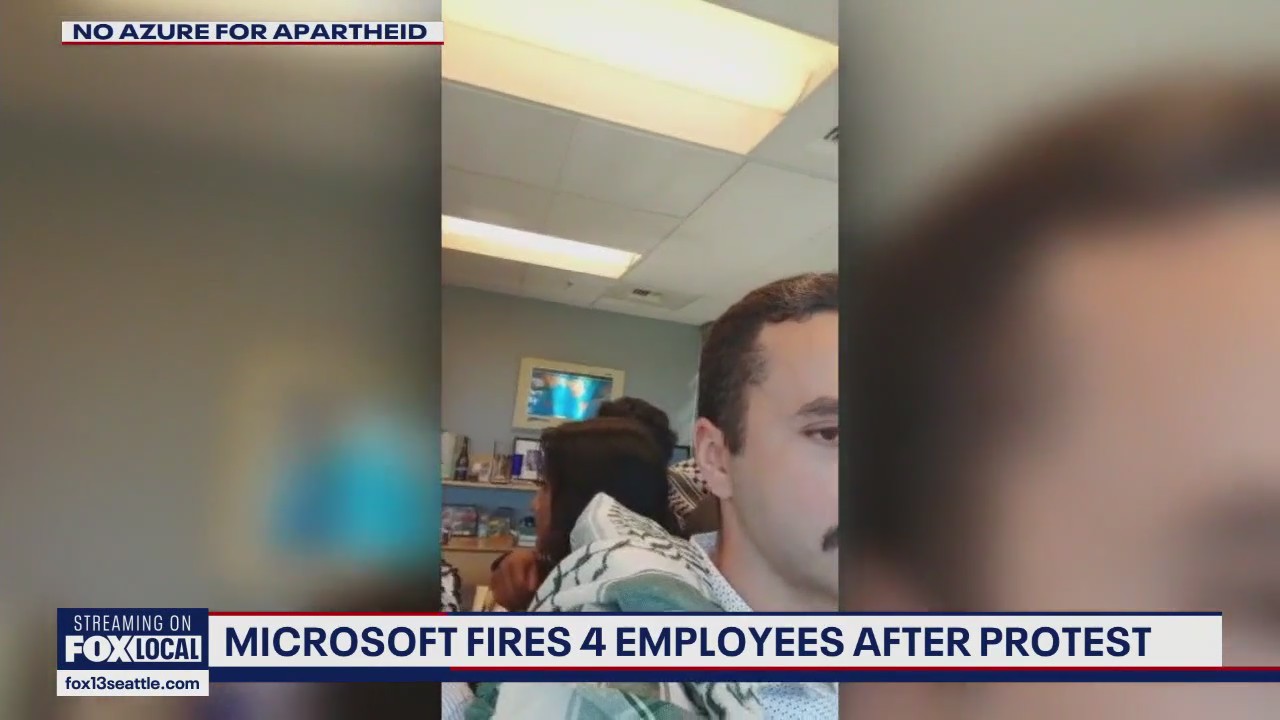 Microsoft fires 4 employees after on-campus protest