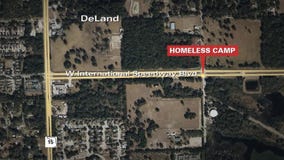 Volusia County deputies work to clear homeless camp