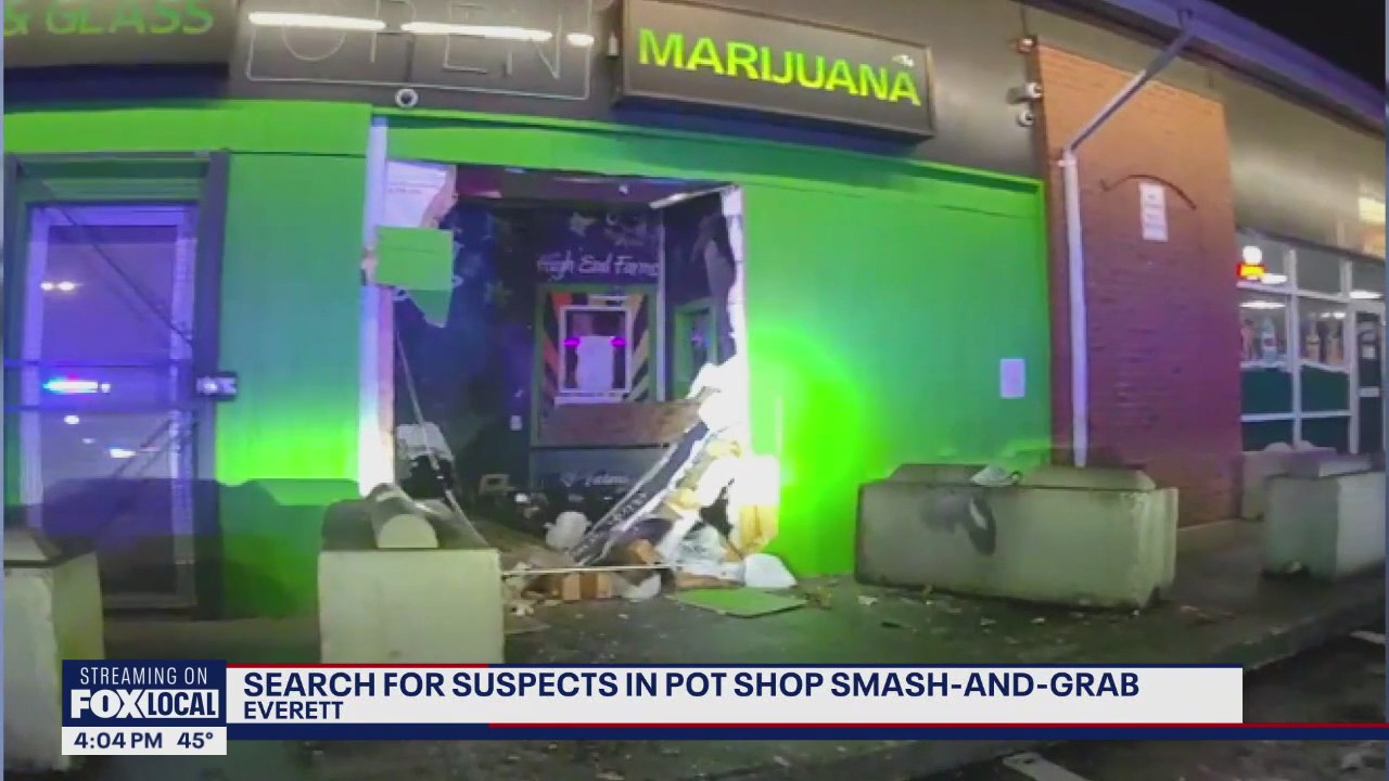 Police search for suspects in Everett, WA pot shop smash and grab | FOX ...