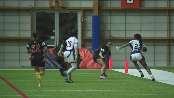 Collegiate women's flag football game debuts on Bears' home turf