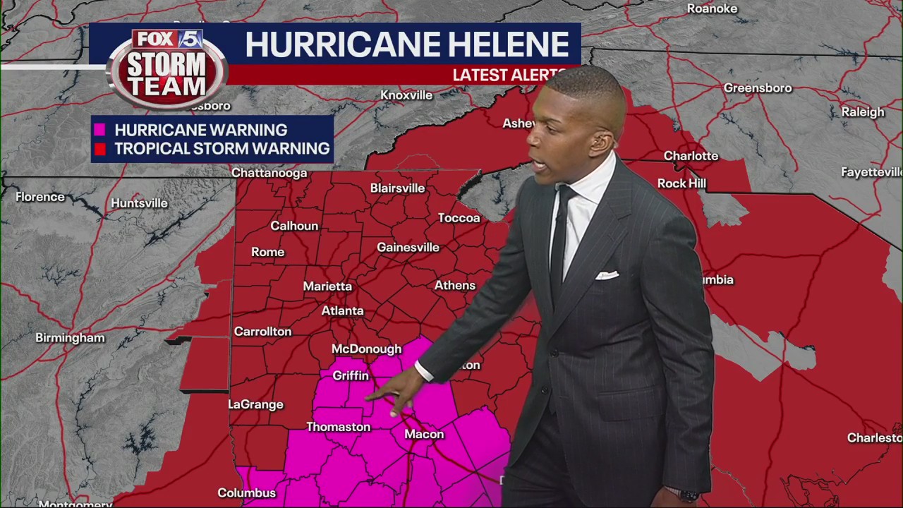 Hurricane Helene 8 p.m. Thursday update | FOX 5 Atlanta