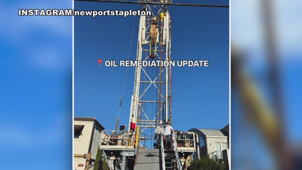 Newport Beach races to seal oil leak