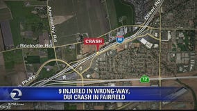 Nine injured in Fairfield wrong-way DUI wreck
