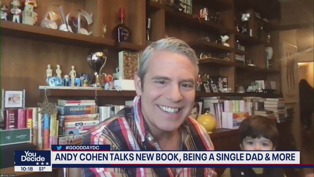 Andy Cohen's son crashes his FOX 5 Good Day DC interview