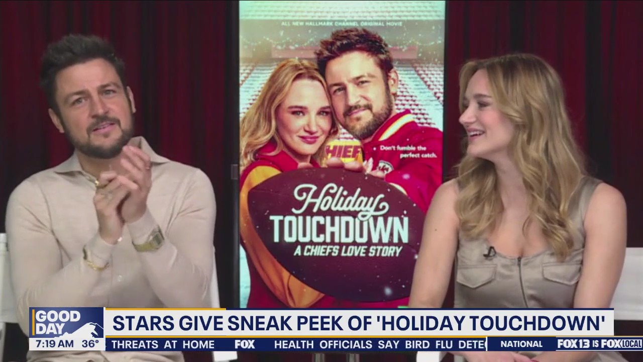 Stars give sneak peek of 'Holiday Touchdown'