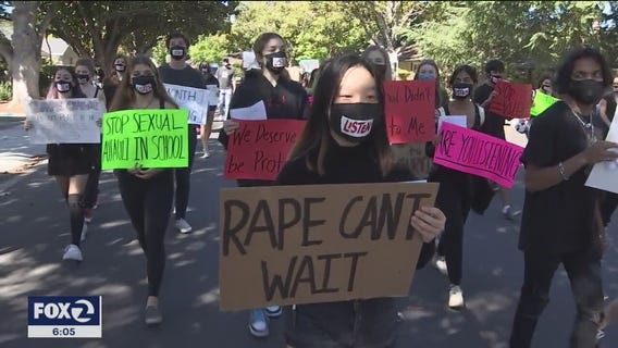 Sex assault survivors rally at home of Santa Clara County supervisor