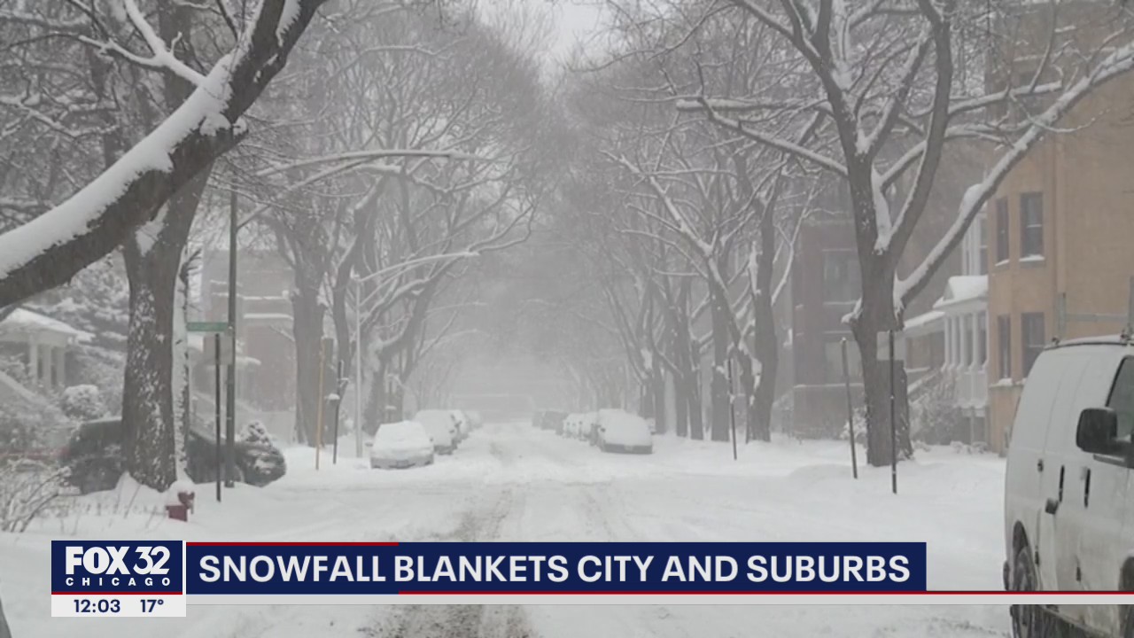 Heavy snowfall blankets Chicago area, residents begin digging out neighborhoods