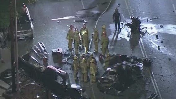 At least 1 killed in horrific Reseda crash