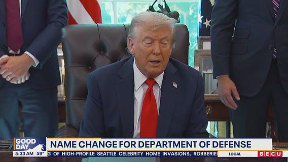 President Trump plans to chance Department of Defense to Department of War