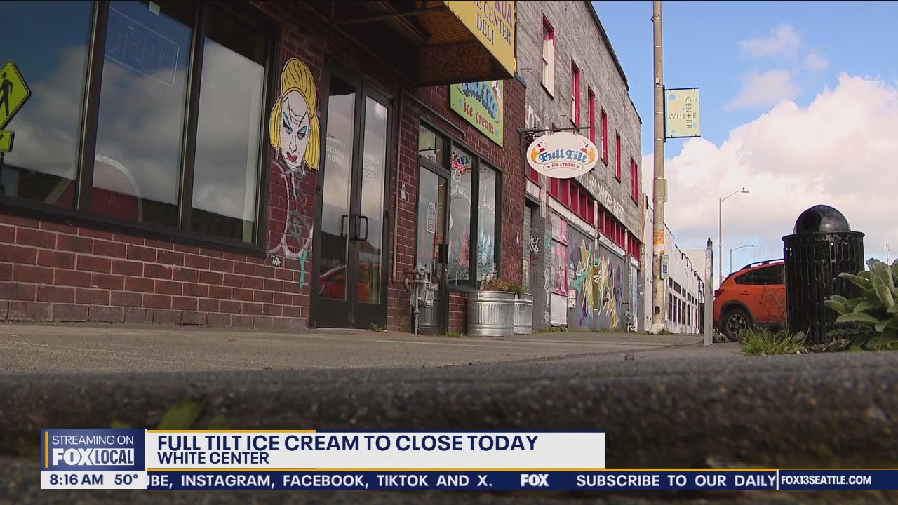 Full Tilt Ice Cream closing White Center location Sunday