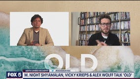 M. Night Shyamalan and the cast of Old
