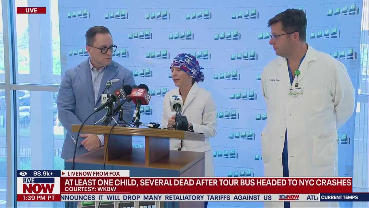NY tour bus crash: Child among multiple dead