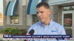 Culver's in Evergreen Park hosts 'Back the Badge' event